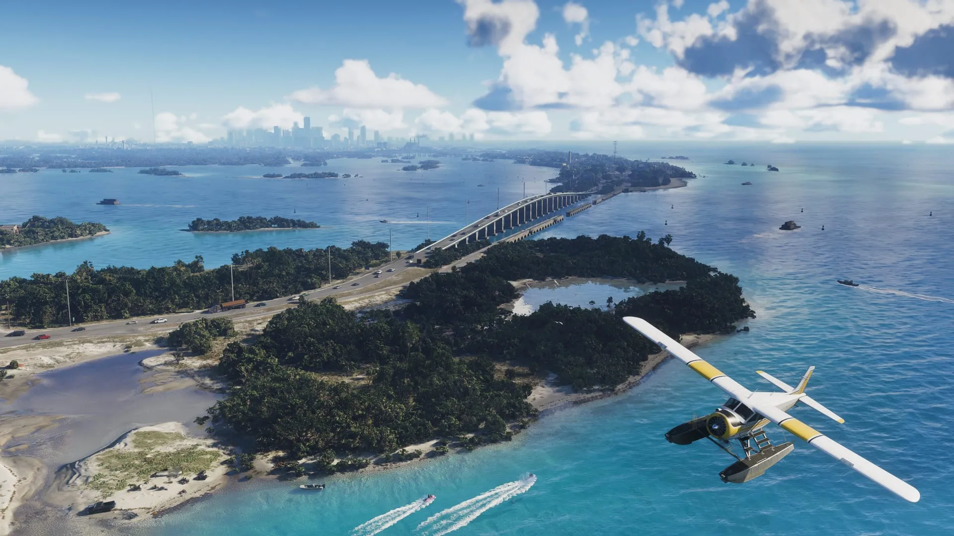 Official Rockstar Games screenshot of the Leonida Keys
